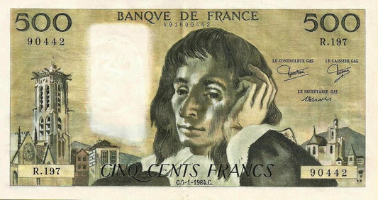 França - 500 Francos 1984 (# 156e)