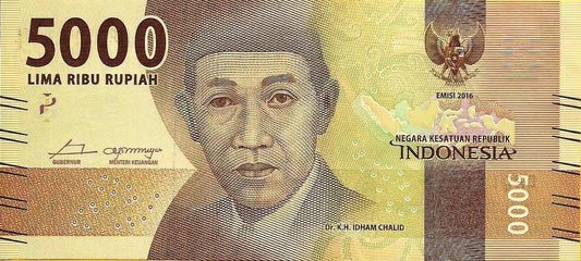 Indonesia - 5000 Rupias 2016 (# 156a)