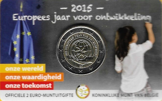 Belgica - 2 Euro 2015 (Km# 363) Ano Europeu do Desenvolvimento