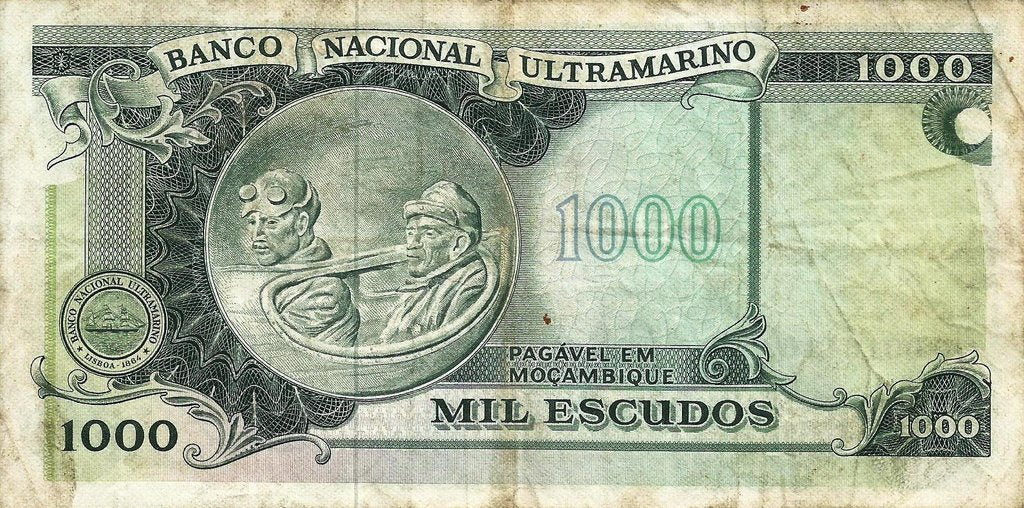 Moçambique - 1000$00 1972  (# 115)