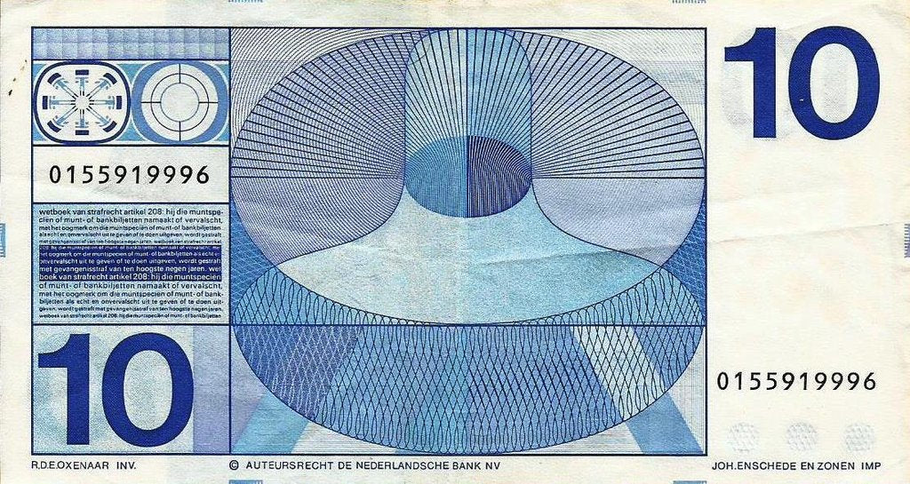 Holanda - 10 Gulden 1968 (# 91)