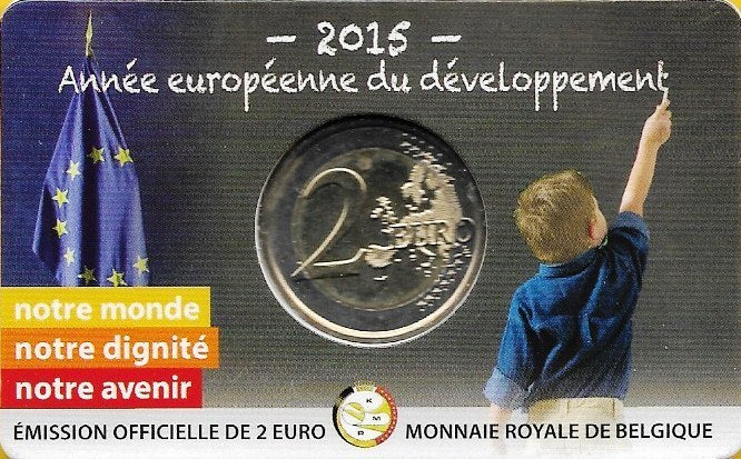 Belgica - 2 Euro 2015 (Km# 363) Ano Europeu do Desenvolvimento