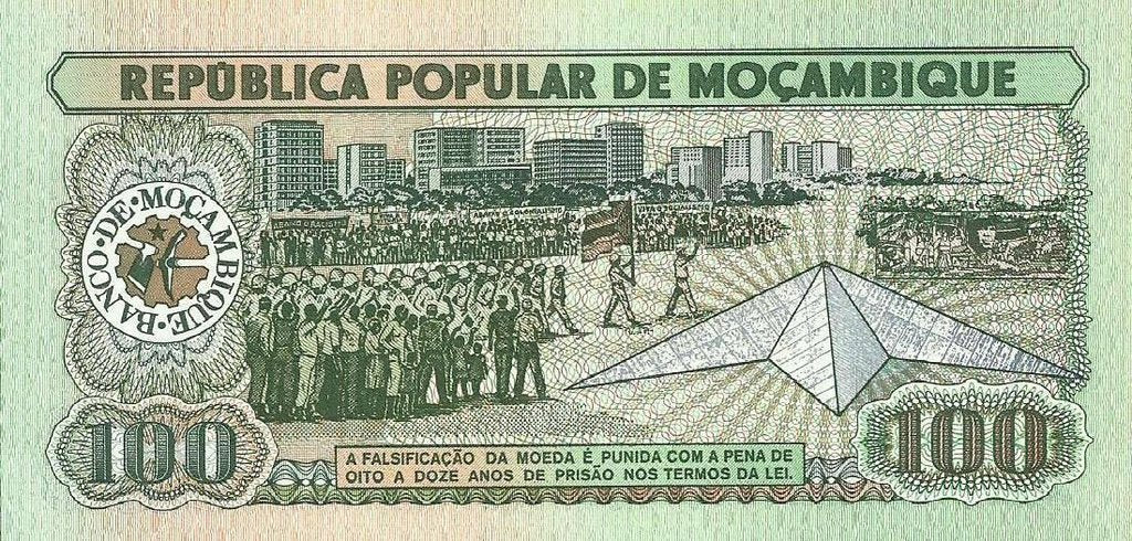 Moçambique - 100 Meticais 1989 (# 130)