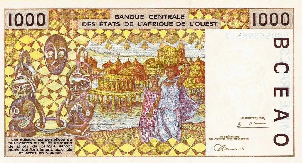 Senegal - 1000 Francos 1998 (# 711Kh)