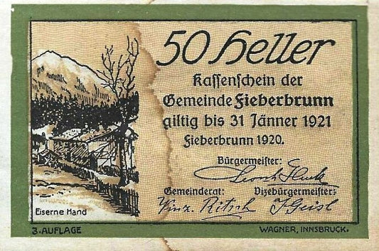 Austria - 50 Heller 1920 (# Nl)