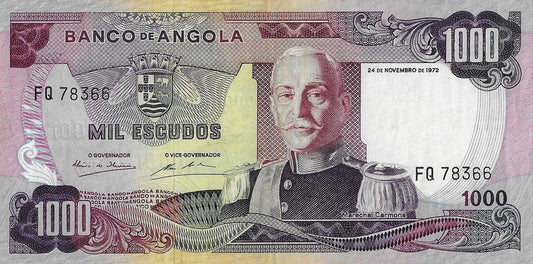 Angola - 1000$00 1972 (# 103)