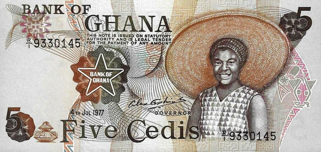 Gana - 5 Cedis 1977 (# 15b)