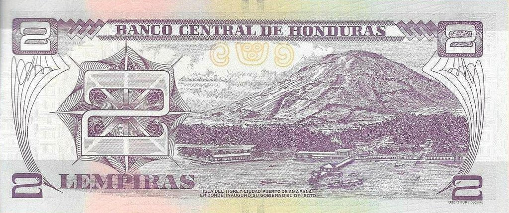 Honduras - 2 Lempiras 2014 (# 97b)