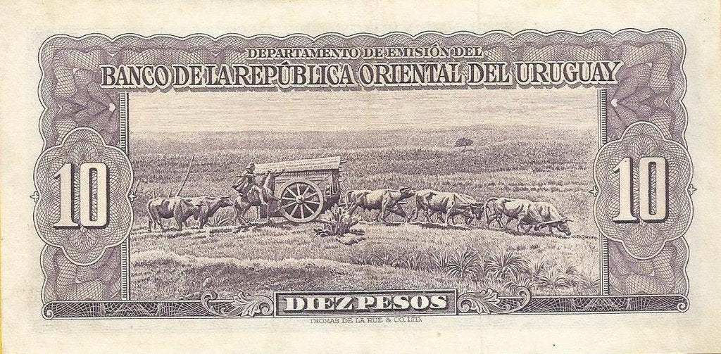 Uruguai - 10 Pesos 1939 (# 37d)