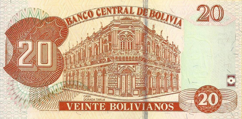 Bolivia - 20 Bolivianos 2015 (# 244)