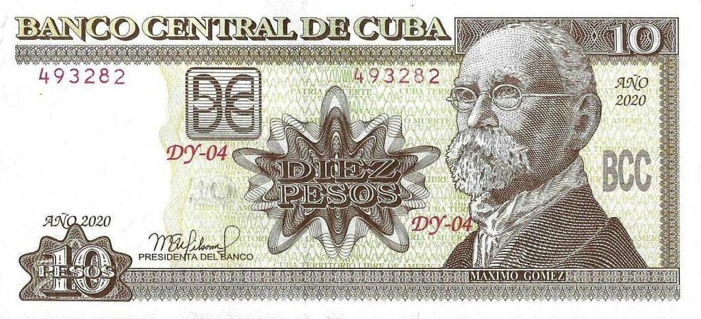 Cuba - 10 Pesos 2020 (# 117v)