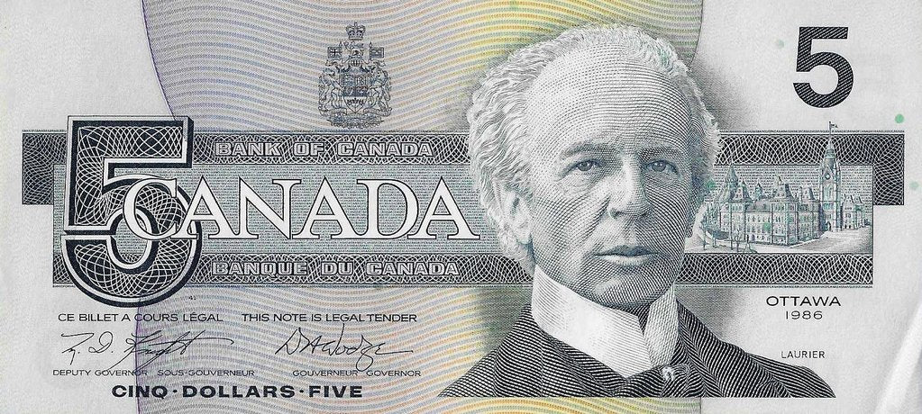 Canadá - 5 Dolares 1986 (# 95e)