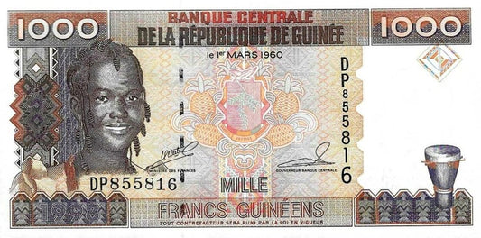 Guiné B. Central - 1000 Francos 1998 (# 37)