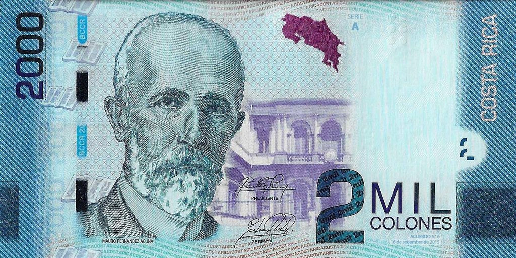 Costa Rica - 2000 Colones 2015 (# 275c)