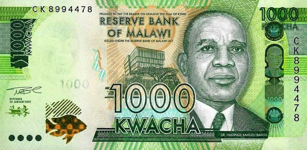 Malawi - 1000 Kwacha 2021 (# 67e)