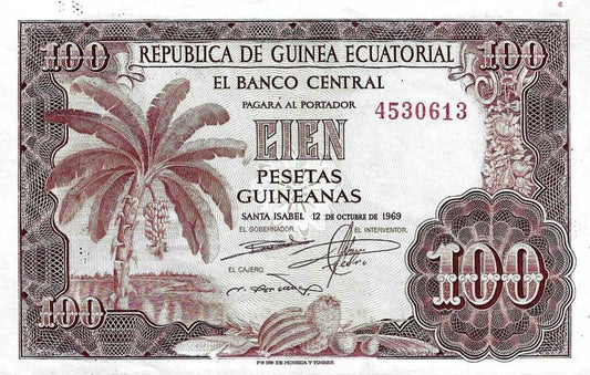 Guine Equatorial - 100 Pesetas 1969 (# 1)