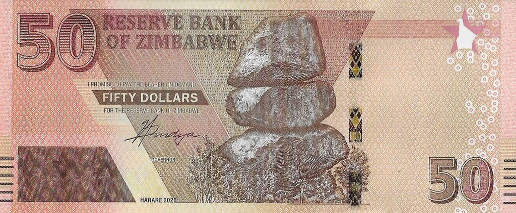 Zimbabwé - 50 Dolares 2020 (# 105a)