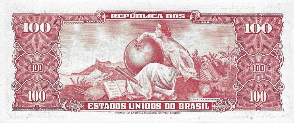 Brasil - 100 Cruzeiros 1966 (# 185a)