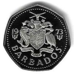 Barbados - 1 Dolar 1973 (Km# 14.1) PROOF