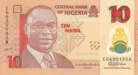 Nigeria - 10 Naira 2017 (# 39h)