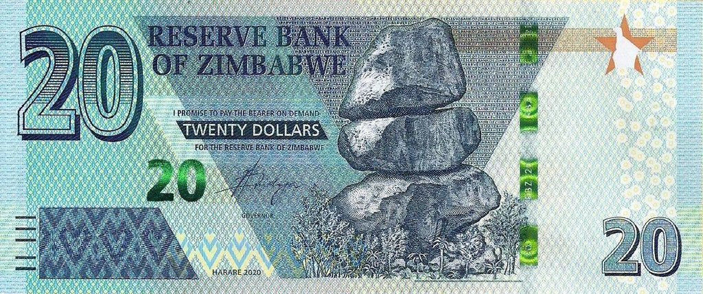 Zimbabwé - 20 Dolares 2020 (# 104a)