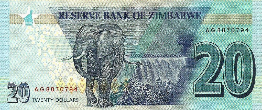 Zimbabwé - 20 Dolares 2020 (# 104a)