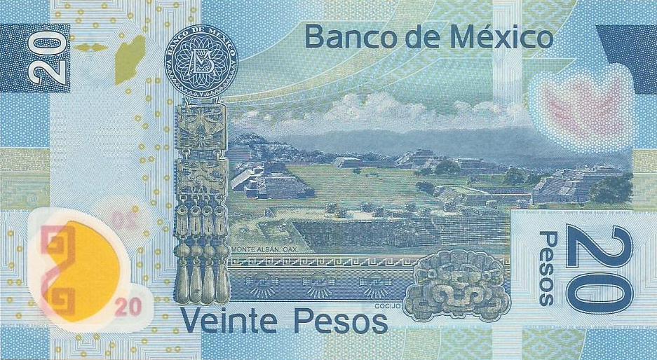 Mexico - 20 Pesos 2016 (# 122y)