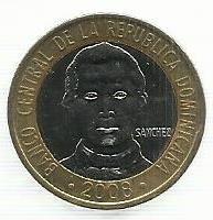 Rep. Dominicana - 5 Pesos 2008 (Km# 89)