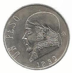 Mexico - 1 Peso 1982 (Km# 460)