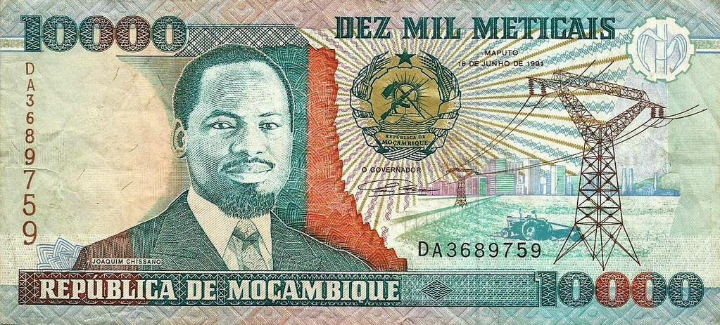 Moçambique - 10000 Meticais 1991 (# 137)