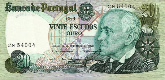 Portugal - 20$00 1978 (# 176a)