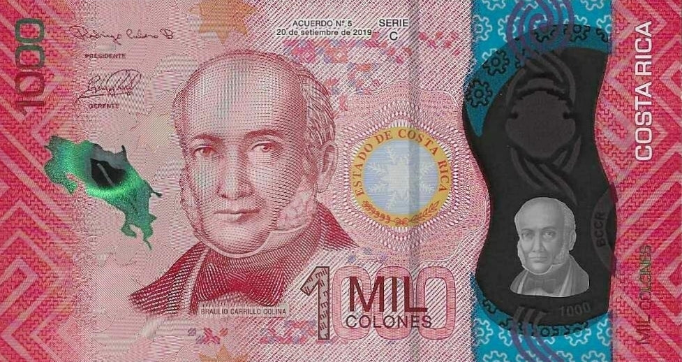 Costa Rica - 1000 Colones 2019 (# 280a)