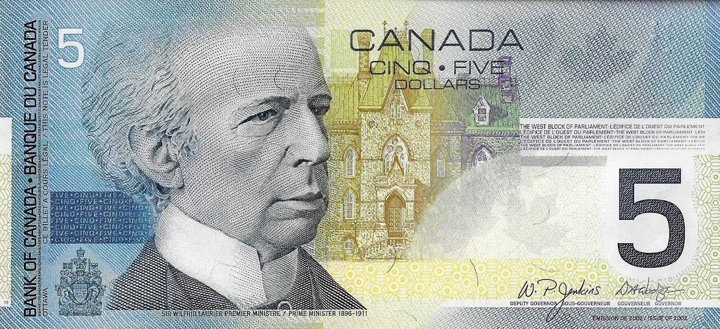 Canada - 5 Dolares 2002 (# 101)