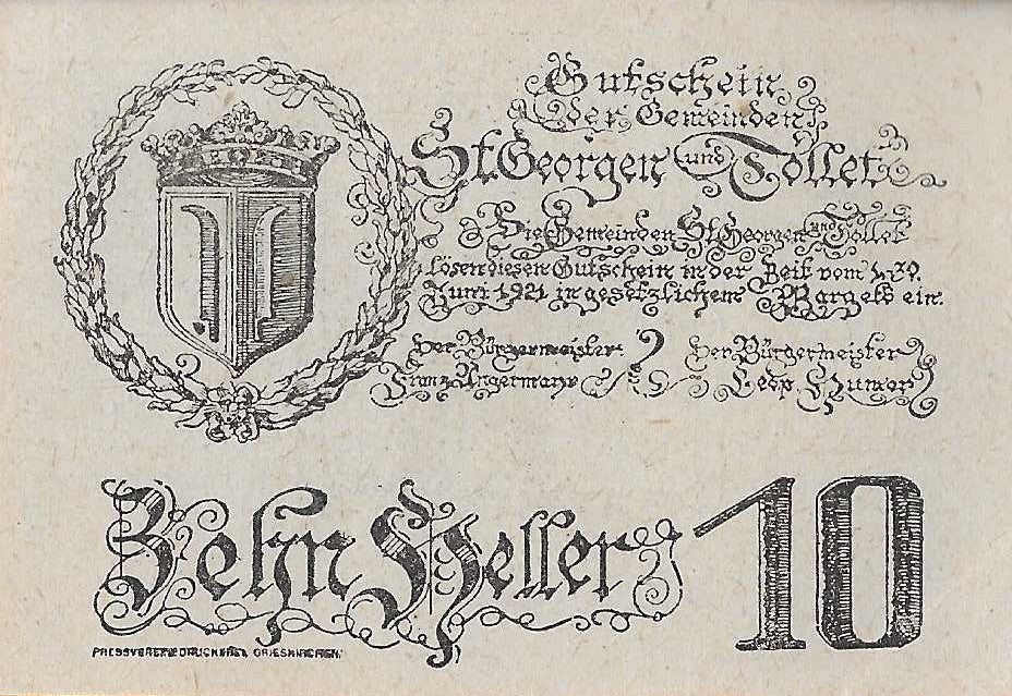 Austria - 10 Heller 1921 (# JPR0890)