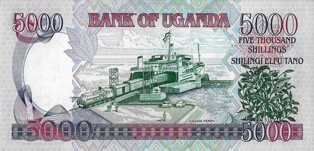 Uganda - 5000 Shillings 1998 (# 37b)