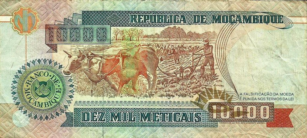 Moçambique - 10000 Meticais 1991 (# 137)