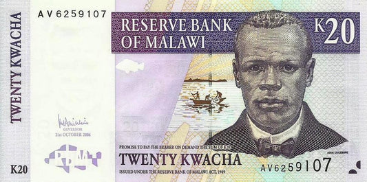 Malawi - 20 Kwacha 2006 (# 53b)