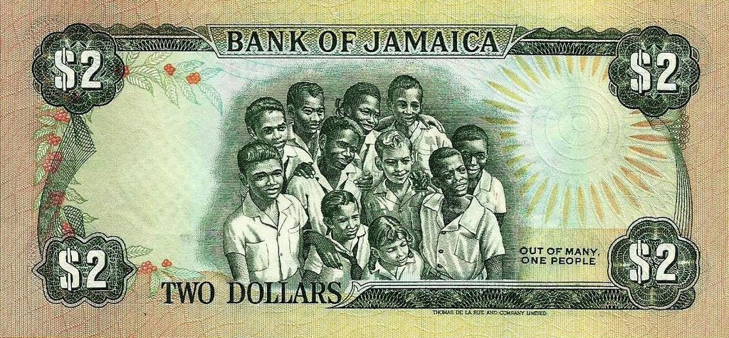 Jamaica - 2 Dolares 1987 (# 69b)