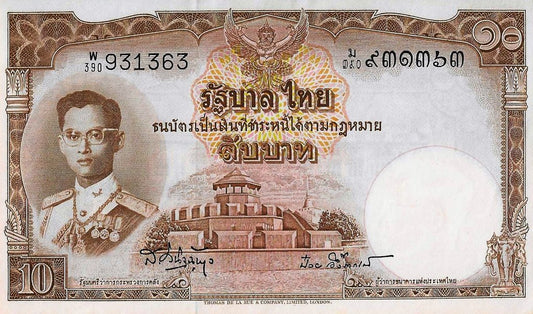 Tailandia - 10 Bath 1955 (# 76d)