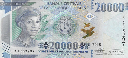 Guiné B. Central - 20000 Francos 2018 (# 50b)