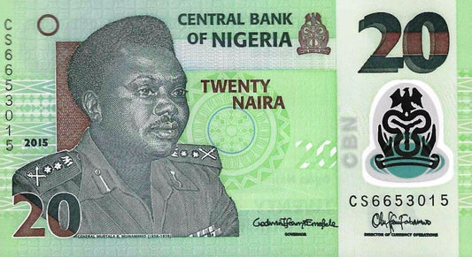 Nigeria - 20 Naira 2015 (# 34k)