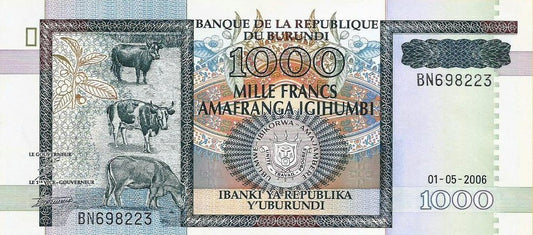 Burundi - 1000 Francos 2006 (# 39d)