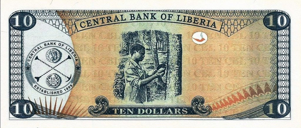 Liberia - 10 Dolares 2011 (# 27f)