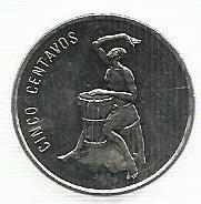 Rep. Dominicana - 5 Centavos 1989 (Km# 69)