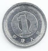 Japão - 1 Yen 1997 (Km# 95)