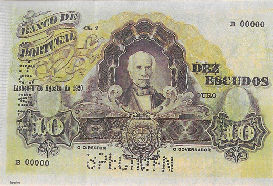 Portugal - 10$00 1920 (# NL)