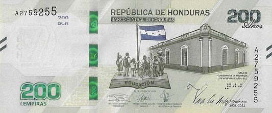 Honduras - 200 Lempiras 2019 (# 105)