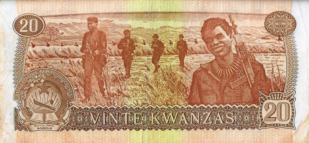 Angola - 20 Kwanzas 1976 (# 109a)