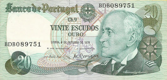 Portugal - 20$00 1978 (# 176b)