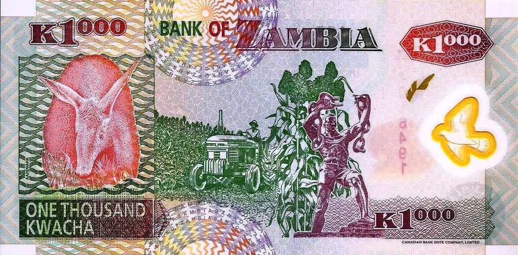 Zambia - 1000 Kwacha 2005 (# 44d)